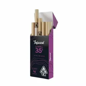 Lowell Herb Co. Stargazer 35’s (Infused Indica Pre-Roll Pack) Step into the night sky and find your perfect state of relaxation with Lowell Herb Co.'s Infused Stargazer 35’s. This premium pre-roll pack features 35 meticulously crafted mini joints, each infused with potent indica flower, cannabis oil, and kief—designed to transport your body and mind into a state of deep calm, introspection, and serenity. Whether you’re winding down after a long day or seeking a peaceful night under the stars, Stargazer 35’s are your go-to for smooth, clean, and elevated indulgence in every puff. Lowell Herb Co. has built a solid reputation as a premium California-based cannabis brand, widely recognized for clean cultivation methods, award-winning products, and a strong commitment to sustainable farming. The Stargazer 35’s infused indica pre-roll pack is a shining example of Lowell’s dedication to quality. These infused mini joints offer users a balanced combination of flower, oil, and kief that enhances both flavor and potency—delivering a luxurious smoking experience crafted for nighttime use or moments of pure mental stillness. With the Lowell Herb Co. Stargazer 35’s pack, you’re not just smoking cannabis—you’re stepping into a thoughtfully designed experience built for modern cannabis users who value both relaxation and quality. Each Stargazer 35’s pack includes 35 mini pre-rolls infused with indica flower, cannabis oil, and finely sifted kief, creating a high-potency blend ideal for deep body relaxation and mental clarity. Total THC percentages vary by batch but typically test at 30% or higher, making them ideal for users looking for a strong, yet smooth, indica hit without needing to roll anything themselves. Each pre-roll is carefully wrapped using unbleached, all-natural papers and packed into a convenient and portable box designed with aesthetics and sustainability in mind. These mini joints are perfect for short, consistent smoke sessions—whether it’s a personal wind-down ritual or a social evening moment. No mess, no prep—just light and enjoy. The flavor and aroma profile of Stargazer 35’s is complex and deeply satisfying. From the moment you open the box, you’ll be greeted with a pungent, earthy aroma that blends notes of sweet pine, herbal spice, and citrus peel. When lit, the smoke is smooth with minimal harshness and features a layered taste: spicy-sweet on the inhale and a mellow, gassy finish on the exhale. The terpene profile—led by Myrcene, Limonene, and Caryophyllene—contributes to the strain’s calming effects and flavorful punch. Expect subtle undertones of grape, hashish, and OG Kush to linger on your tongue, offering a true connoisseur-level smoking experience with every puff. The effects of Stargazer 35’s are ideal for those seeking an infused indica that won’t knock them out instantly but will lead them into a slow descent into full-body calm. Within minutes of smoking, users report a wave of relaxation moving from the shoulders down through the limbs, loosening tension without a heavy couch-lock. It’s a body buzz that melts away stress and anxiety, paired with a sense of cerebral clarity that’s perfect for deep thinking, creativity, or meditation. Whether you’re stargazing, watching your favorite movie, journaling, or simply reflecting, Stargazer 35’s provide the perfect mental headspace for calming activities. These infused pre-rolls also serve as an excellent nighttime companion for people with sleep issues—gently guiding the mind into a restful state without overwhelming drowsiness or discomfort. Sustainability is a core value at Lowell Herb Co., and the Stargazer 35’s are packaged with the planet in mind. The packaging is made using eco-conscious materials, designed to be both attractive and environmentally responsible. Every aspect of the Lowell brand reflects integrity—from sourcing organically grown flower to supporting ethical labor practices and promoting transparency in the cannabis industry. If you’re a conscious consumer who values both premium quality and a cleaner planet, Lowell Herb Co. delivers in every product. Why choose Stargazer 35’s? Because they offer everything today’s cannabis enthusiast wants in a pre-roll: top-shelf indica flower infused with high-quality oil and kief for maximum potency; rich terpene flavors and aromas that elevate your senses; convenient, ready-to-enjoy mini joints perfect for short or long sessions; clean, sustainable packaging that respects the environment; and the assurance that you’re getting a product from a brand with a legacy of trust, quality, and innovation. Whether you’re a seasoned cannabis user or someone seeking a premium introduction to infused pre-rolls, Stargazer 35’s hit the mark. Ready to elevate your evenings? Order Lowell Herb Co. Stargazer 35’s online today and enjoy premium, potent, and planet-friendly infused indica pre-rolls. Perfect for relaxing under the stars, meditating on the couch, or vibing out to your favorite playlist, these joints are designed for moments that matter. Stargazer 35’s are not just smoke—they’re a ritual. Don’t settle for ordinary when you can have excellence with every spark. Stargazer 35’s – Infused pre-rolls for deep nights and chill vibes.